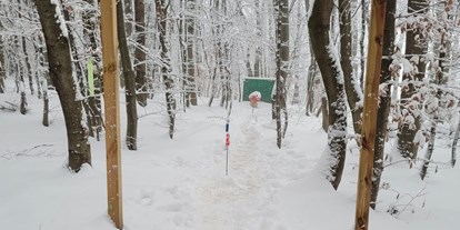 Parcours - erlaubte Bögen: Compound - Zauberhafter Winter. Unsere Parcours machen ganzjährig Spaß - Bogenparcours Scheiblingstein