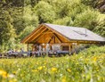 Urlaub & Essen: Labestation beim Bogenparcours in Pfunds - Ferienregion Tiroler Oberland